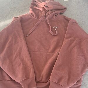 ALO women’s accolade chestnut hoodie S